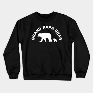 Grand Papa Bear with 1 One Cub Shirt Grandfather Gift Crewneck Sweatshirt